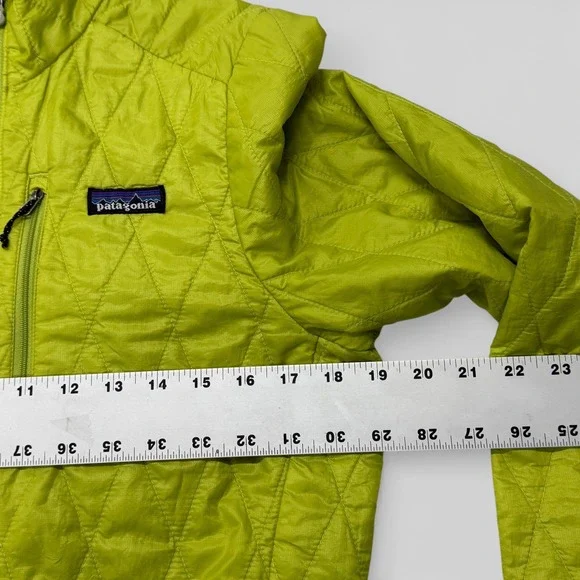 Patagonia Nano Puff Pullover Womens Small Lime Green Quilted Primaloft Jacket - Picture 6 of 14
